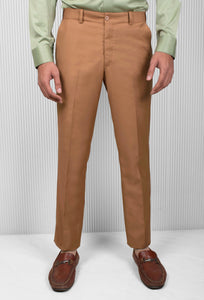 MANCREW Slim Fit Formal Trousers for men  Khaki